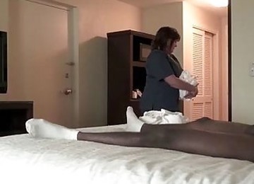Horny Guys Often Ask Hotel Maids To Suck Their Cocks For Tips And Make Them Cum