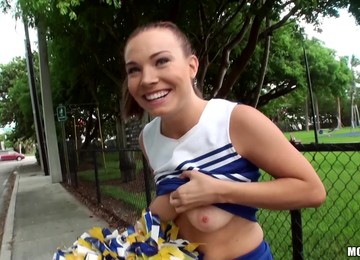 Cheerleader Gets Pounded Hard