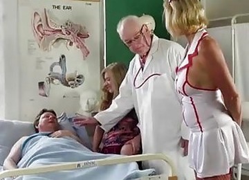 Blonde Nurses Had Group Sex In The Hospital, The Other Day, With One Of The Patients