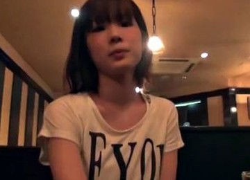 Young Japanese Girl Takes Off Her Panties To Piss In A Coffee Shop