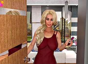 3D-Porno,Heiße Blondine gefickt,Reife Frau,Heiße MILF gefickt,Teenager beim Ficken