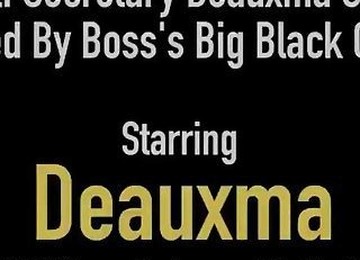 Mom I Like To Hot Sex With Fuck Secretary Deauxma Gets Banged By Boss's Big Black Nice Penis!