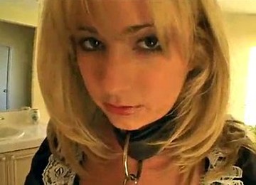 Blonde In Latex Maid Outfit Gets Her Ass Fucked